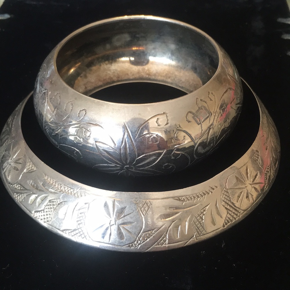 Silver Choker and bangle - made in India